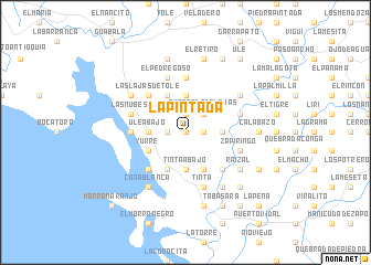 map of La Pintada