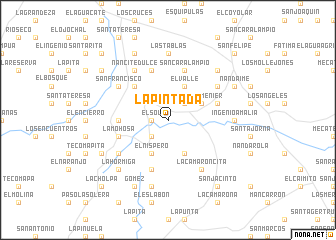 map of La Pintada