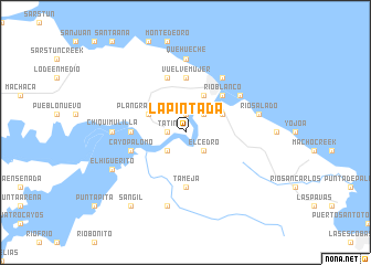 map of La Pintada