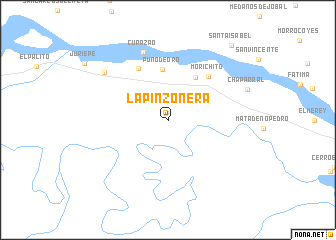 map of La Pinzonera