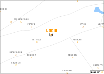 map of Lapin