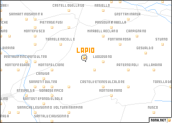 map of Lapio