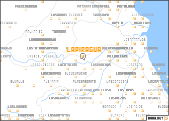 map of La Piragua