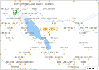 map of La Pirraz