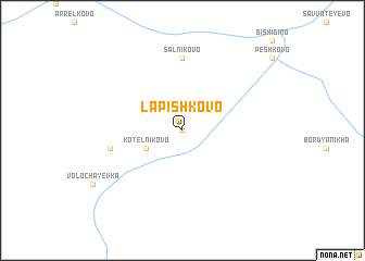 map of Lapishkovo