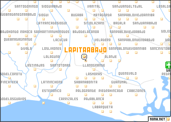 map of La Pita Abajo