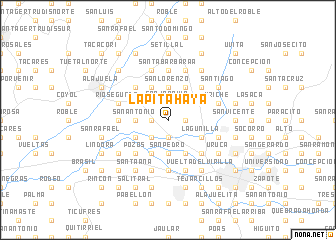 map of La Pitahaya