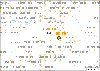 map of La Pita