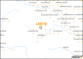 map of La Pita