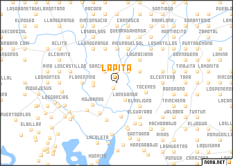 map of La Pita