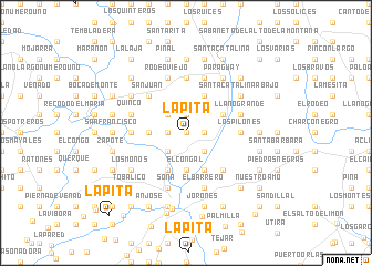 map of La Pita