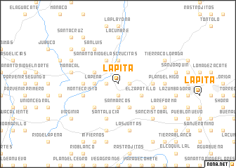 map of La Pita