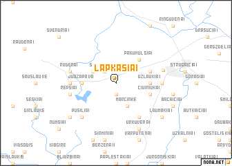 map of Lapkasiai