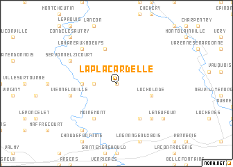 map of La Placardelle