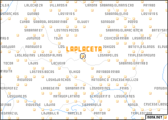map of La Placeta