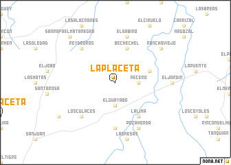 map of La Placeta