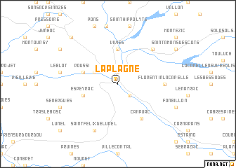 map of La Plagne