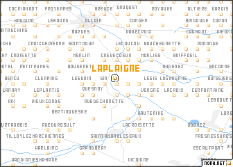 map of Laplaigne