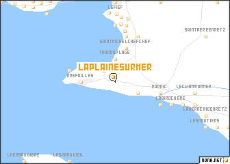 map of La Plaine-sur-Mer