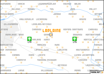 map of La Plaine