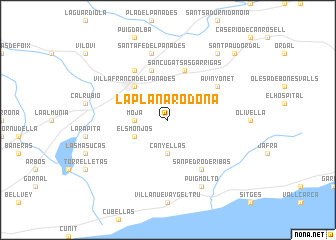 map of La Plana Rodona