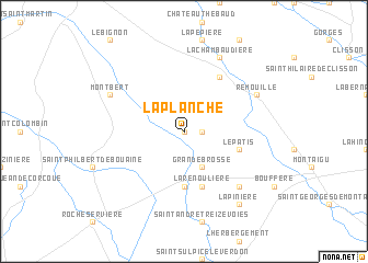 map of La Planche