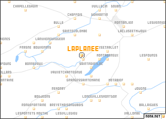 map of La Planée