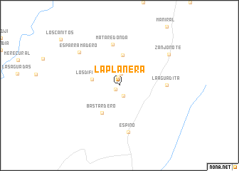 map of La Planera