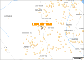 map of La Plantada