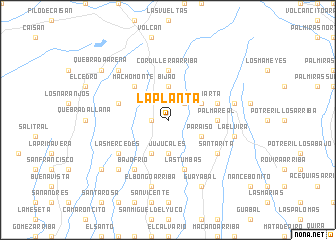 map of La Planta