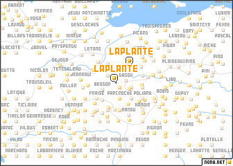 map of Laplante