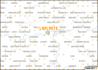 map of La Plante