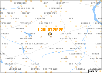 map of La Plâtrière
