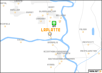 map of La Platte