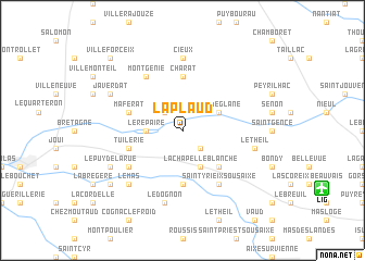 map of Laplaud
