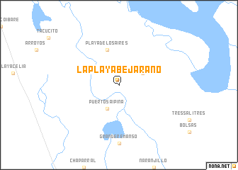 map of La Playa Bejarano