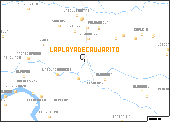 map of La Playa de Caujarito