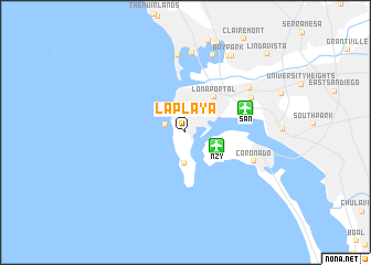 map of La Playa