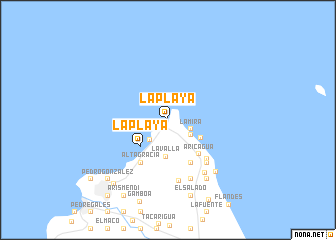 map of La Playa