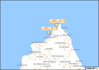 map of La Playa