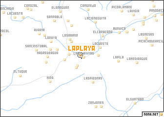 map of La Playa