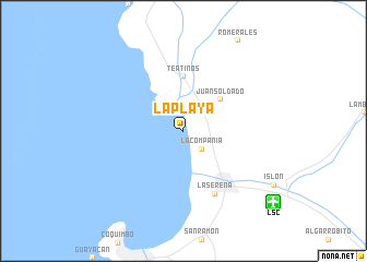 map of La Playa