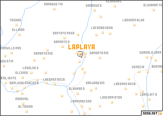 map of La Playa