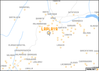 map of La Playa