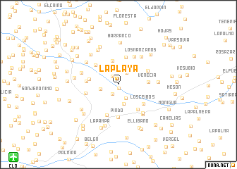 map of La Playa