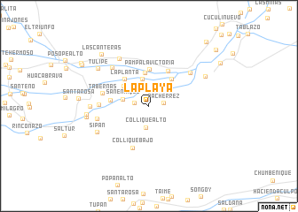 map of La Playa