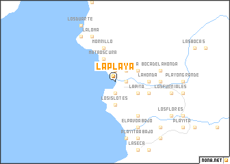 map of La Playa