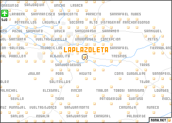 map of La Plazoleta