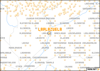 map of La Plazuela