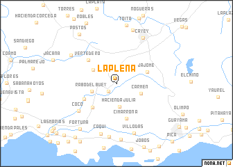 map of La Plena